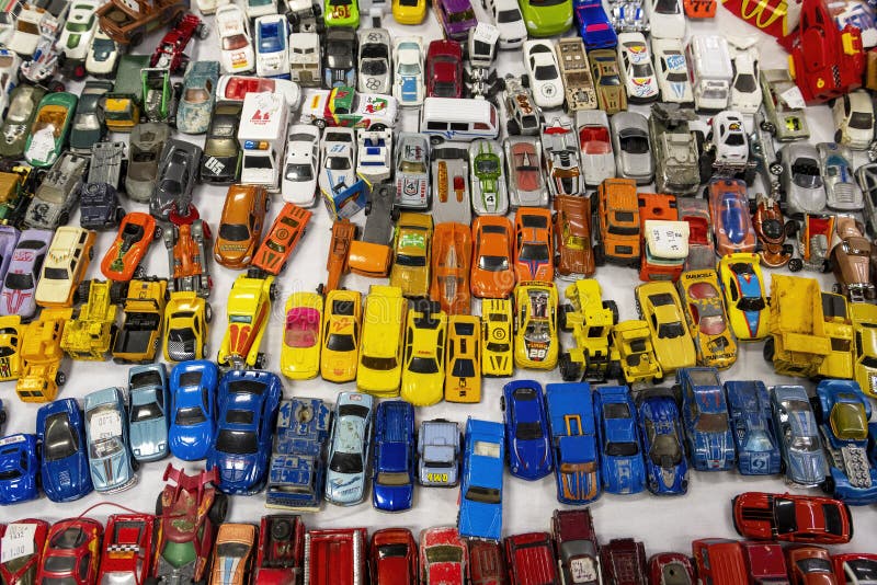 Old, vintage toy Matchbox cars and trucks and other brands. The children toys are now a popular collector memorabilia item. Old, vintage toy Matchbox cars and trucks and other brands. The children toys are now a popular collector memorabilia item.