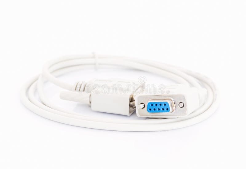 VGA Cables Connector with White Cord Stock Photo Image of broadband