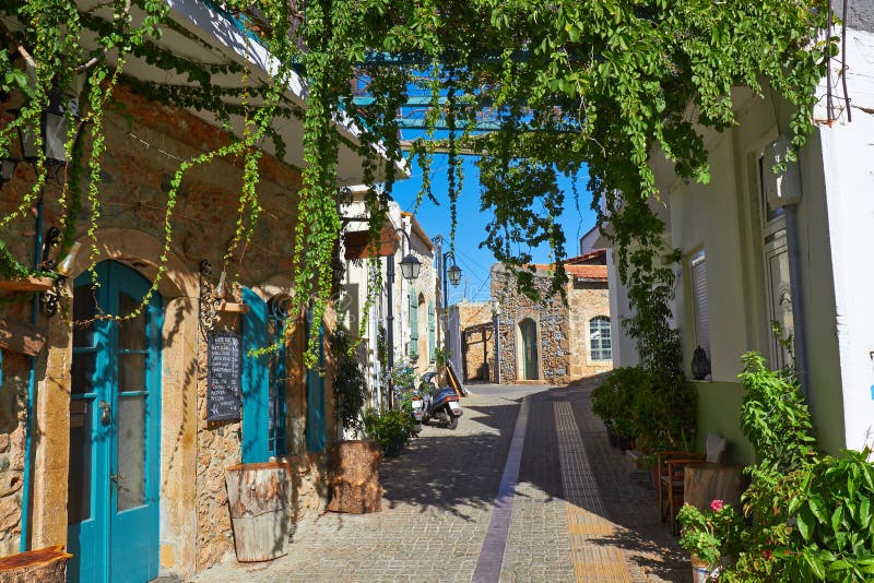Via in Creta immagine stock Via in Creta immagine stock