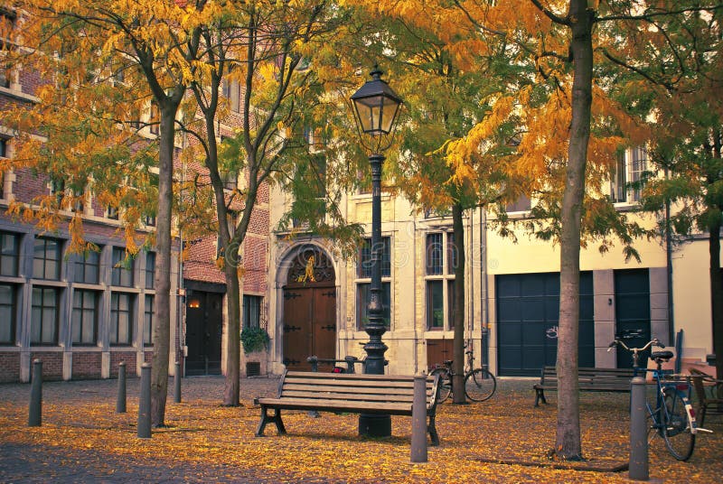 Via di autunno immagini stock libere da diritti