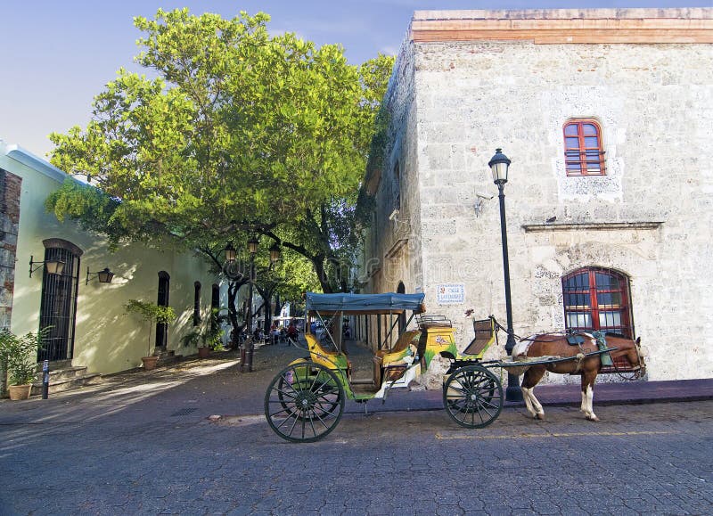 Colonial Zone Street at Santo Domingo, Dominican Republic. Colonial Zone Street at Santo Domingo, Dominican Republic