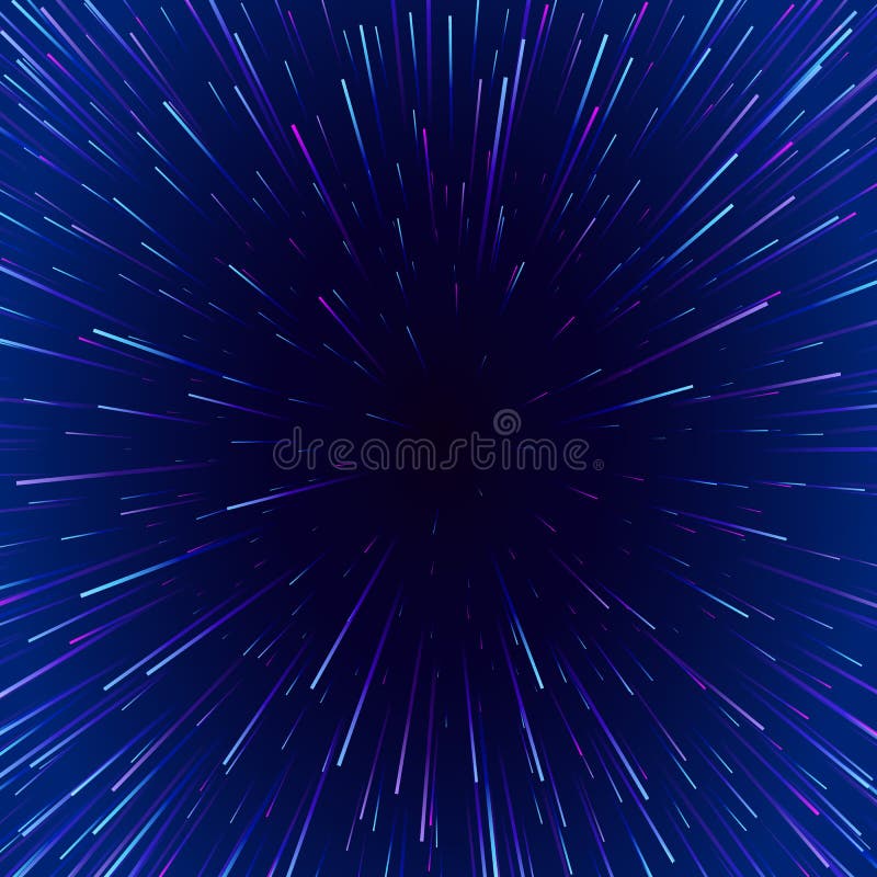 Viaggio astratto del fondo con tempo e spazio Manifesto al neon futuristico Modello d'avanguardia dell'insegna di musica Luce vag illustrazione vettoriale