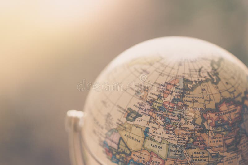 Viaje: Ciérrese para arriba de un globo fotos de archivo libres de regalías Viaje: Ciérrese para arriba de un globo fotos de archivo libres de regalías