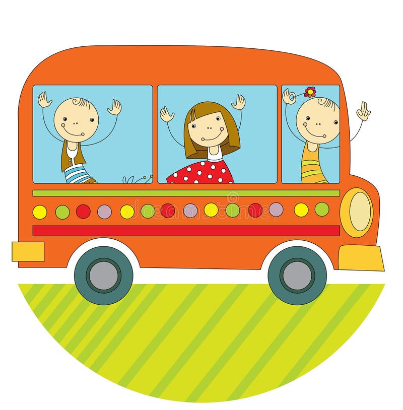 Viaje en autobús libre illustration Viaje en autobús libre illustration