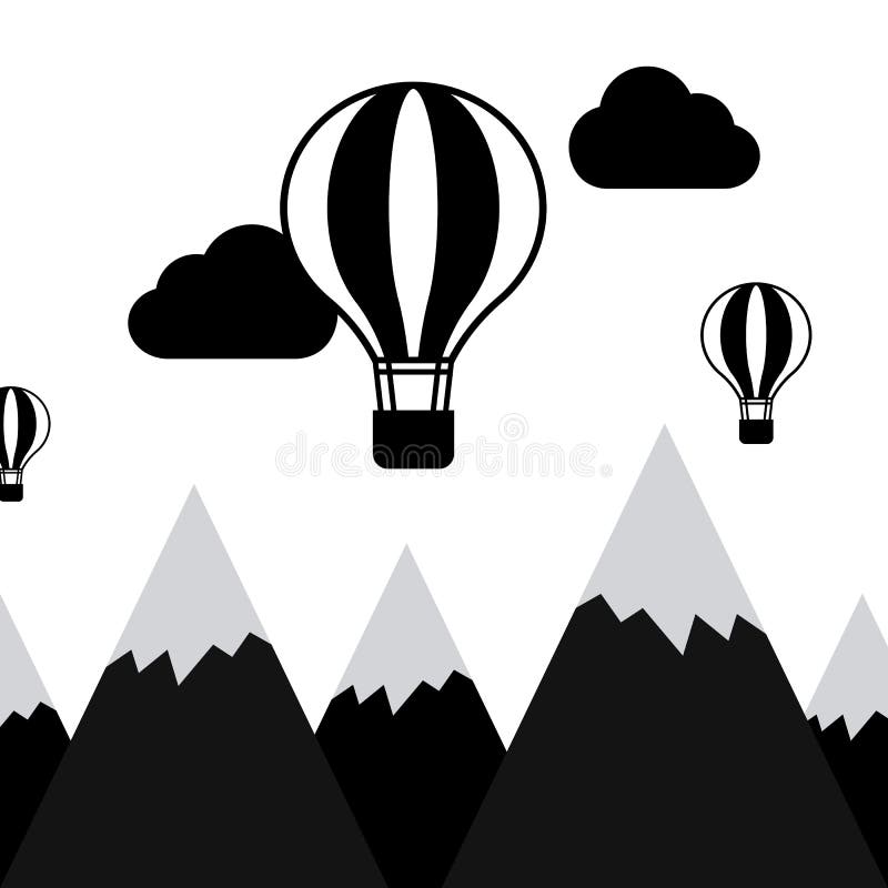 Viaje y explore el concepto - ejemplo blanco y negro del vector libre illustration