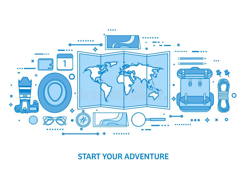 Viaje y turismo Mapa del mundo, globo de la tierra Viaje del viaje del viaje, vacaciones de verano El viajar, explorando por todo stock de ilustración Viaje y turismo Mapa del mundo, globo de la tierra Viaje del viaje del viaje, vacaciones de verano El viajar, explorando por todo stock de ilustración