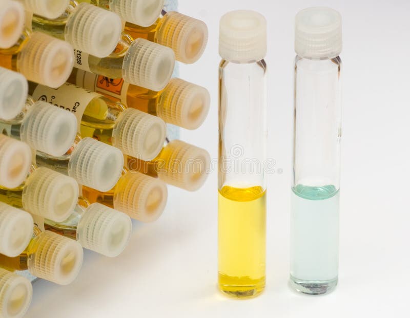 Vials chemistry stock photo. Image of education, funnel 7525906