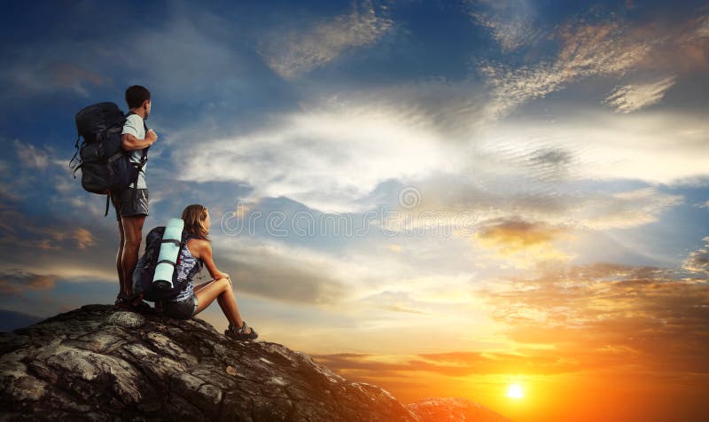 Viandanti fotografie stock libere da diritti Viandanti fotografie stock libere da diritti
