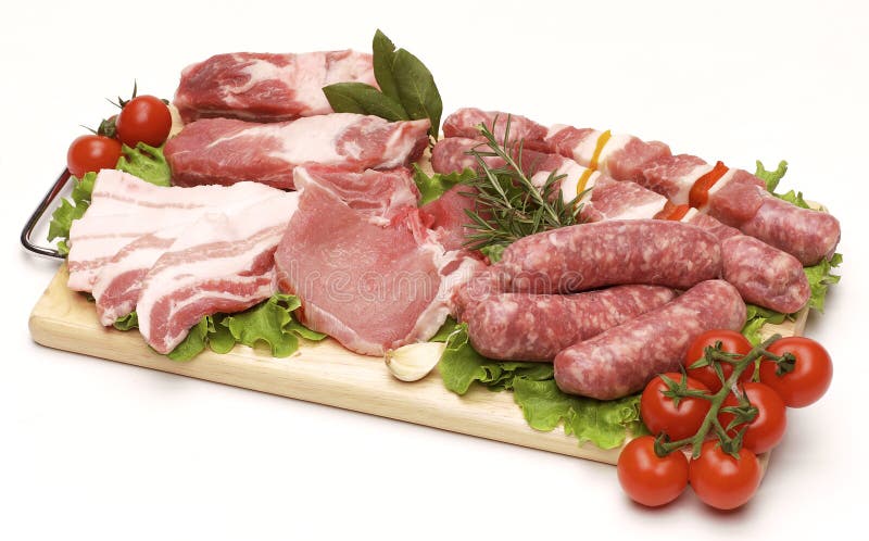 Viande de porc pour le barbecue photo stock Viande de porc pour le barbecue photo stock