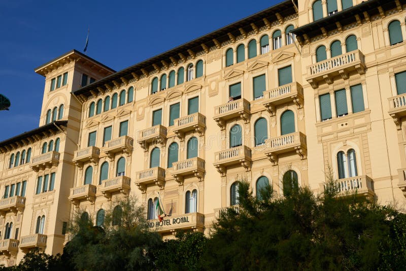 The very famous Royal hotel in Viareggio where nobles and famous people from all over the world stay