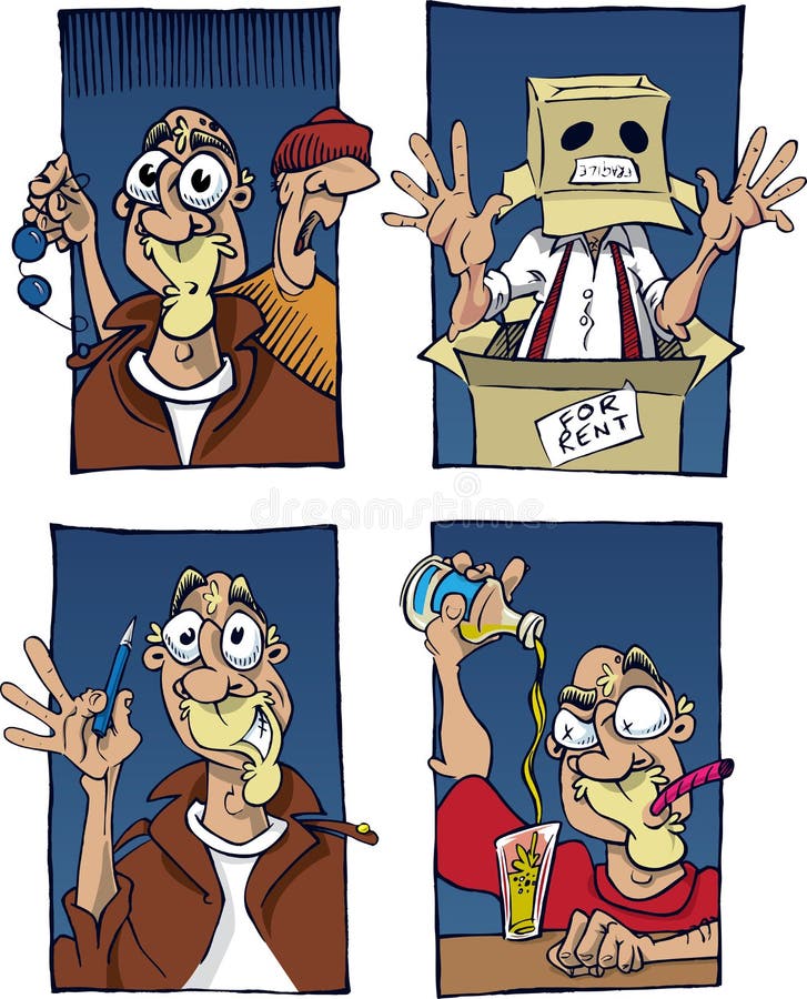 Viața unui Artist/Student stock illustration