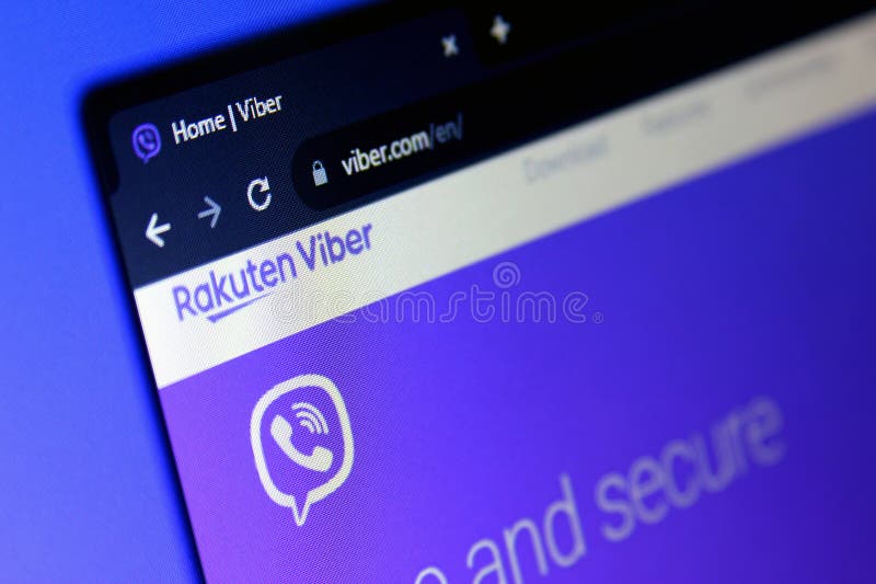 Viber messenger mobile app royalty free stock photos