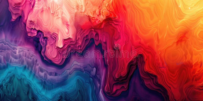 Vibrant abstract art with bright colors and fluid patterns a modern form of creative expression AIG62 stock illustration