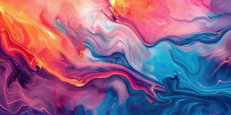 Vibrant abstract art with bright colors and fluid patterns a modern form of creative expression AIG62 royalty free illustration
