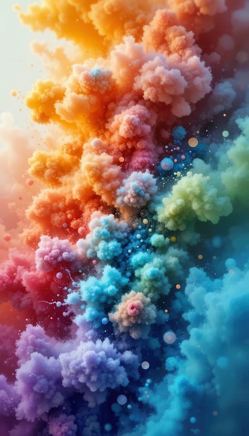 Vibrant abstract background design suitable for mobile screens stock illustration