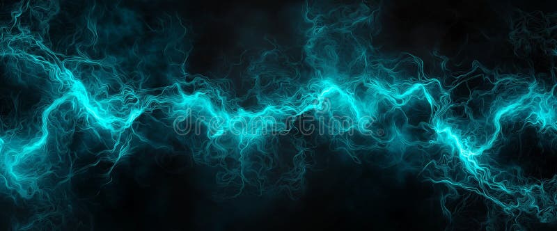 Vibrant abstract background featuring electric blue lightning like patterns against dark backdrop, creating dynamic and energetic royalty free illustration