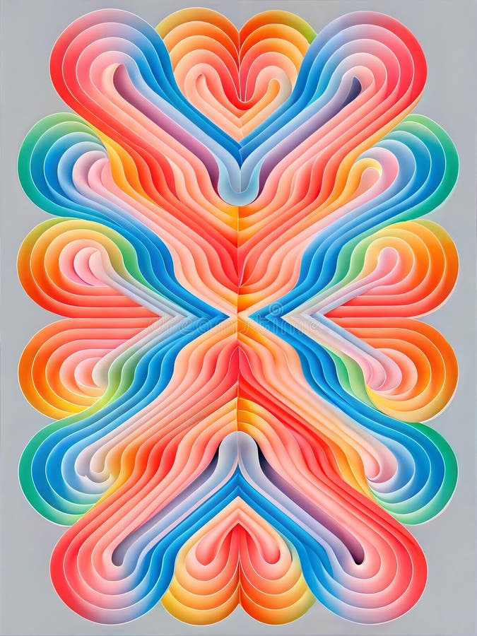 Vibrant Abstract Design with Flowing Colors royalty free stock photography