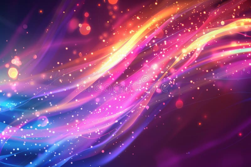 Fundal vibrator abstract al undelor luminoase royalty free illustration
