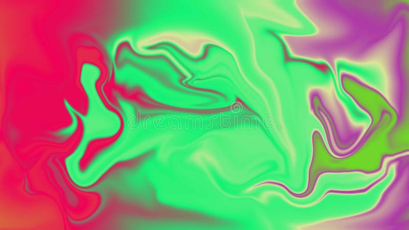 Abstract Liquid Background with Fuchsia Green and Purple Dynamic Gradient Fluid Texture stock illustration