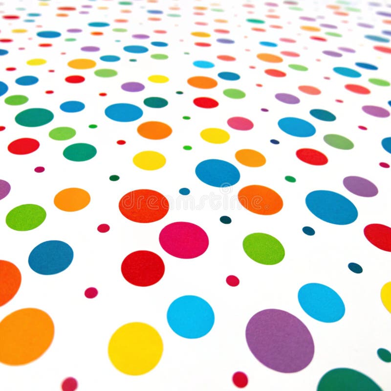 Abstract Colorful Dots isolated on white background vector illustration