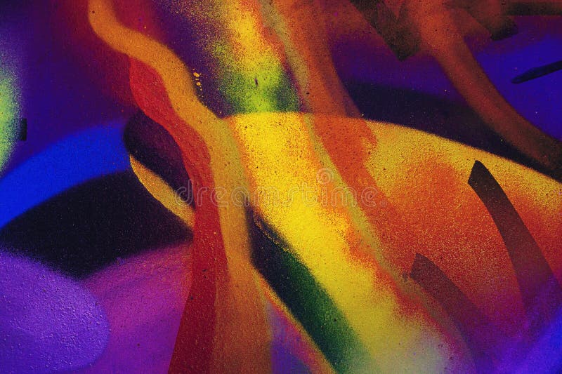 Vibrant Abstract Street Art mit Neon Colors for Modern 2000s Y2K Ästhetik lizenzfreie stockfotografie