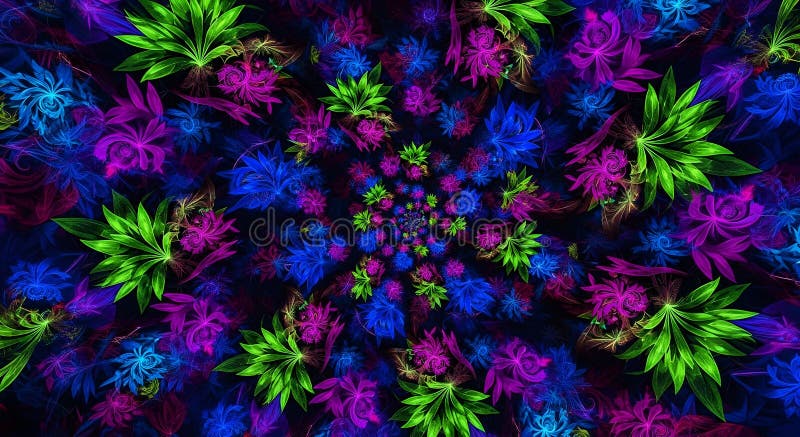 Abstract Digital Art Background with Futuristic Texture stock illustration.