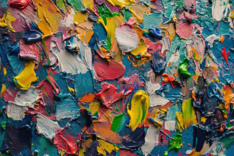 Vibrant art background featuring colorful paint splatters in a high quality studio setting ready for creative design royalty free stock image