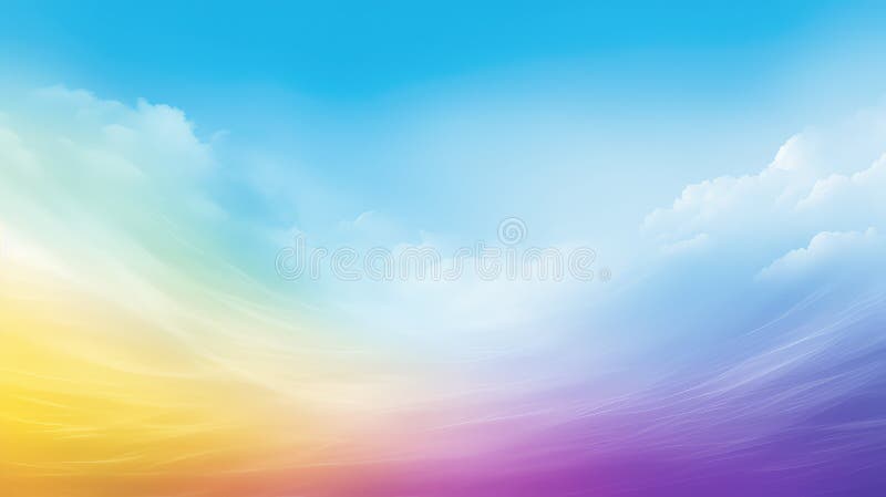 Vibrant banner rainbow background stock illustration