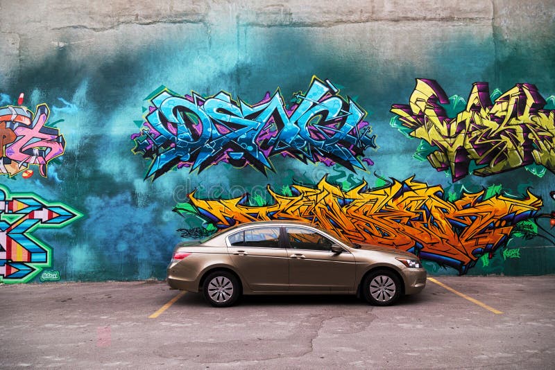 Graffiti parking hi-res stock photography and images - Alamy