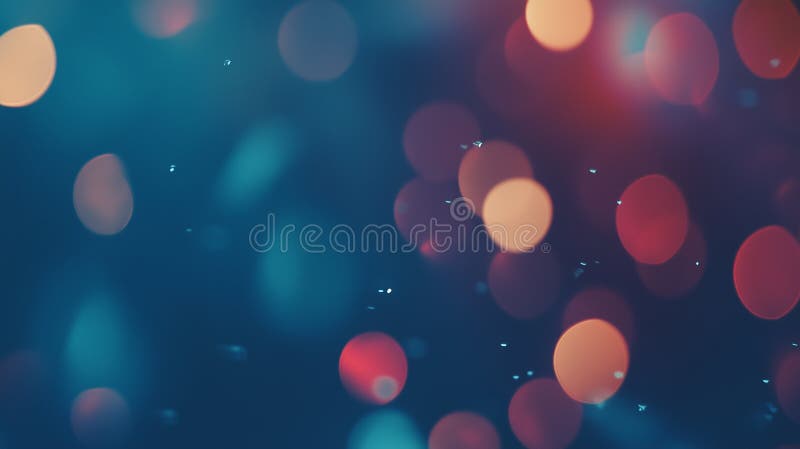 Colorful Bokeh Lights With Floating Particles vector illustration