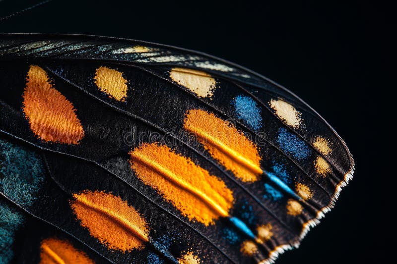 Vibrant Butterfly Wing Macro Shot vector illustration