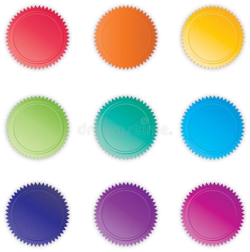 Vibrant Buttons royalty free illustration