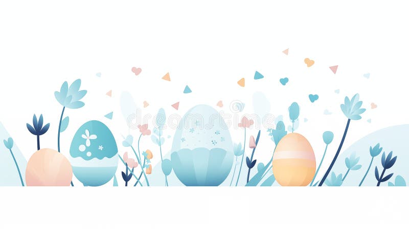 Vibrant Cartoon Easter Eggs With Expressive Faces And Patterns royalty free illustration