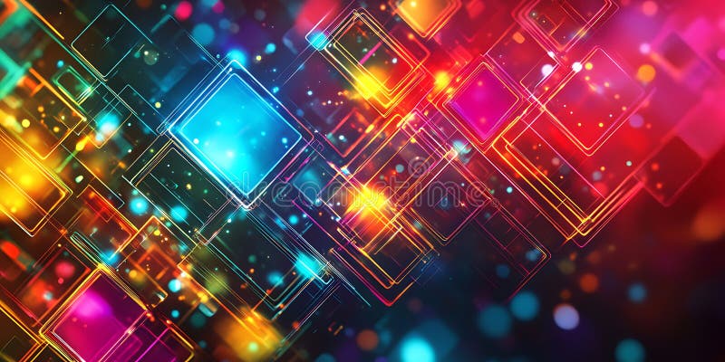 Vibrant Colorful Abstract Background Digital Art Texture vector illustration