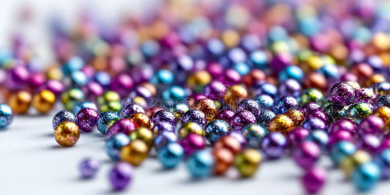Vibrant Colorful Beads A Stunning CloseUp royalty free illustration