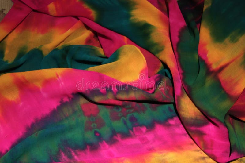 Vibrant colorful fabric stock images