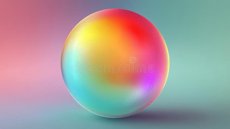 Vibrant Colorful Sphere with Dynamic Gradient Effects stock photos