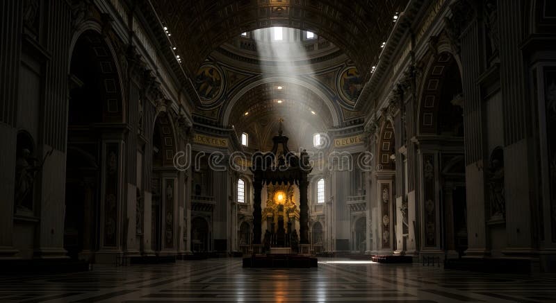 Abstract Background with Futuristic Digital Art Design stock illustration.