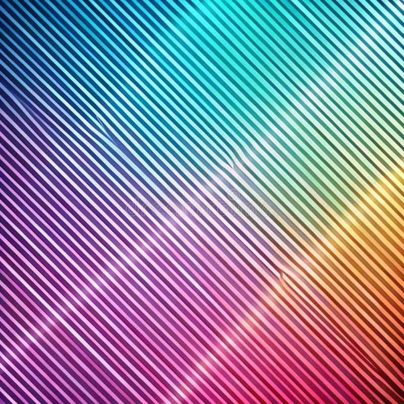 Vibrant diagonal lines creating a dynamic, colorful background stock image
