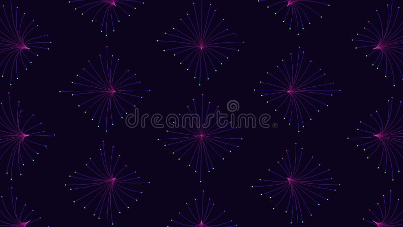 Model dinamic vibrant de forme colorate colorate, colorate, colorate, pe fond violet stock illustration