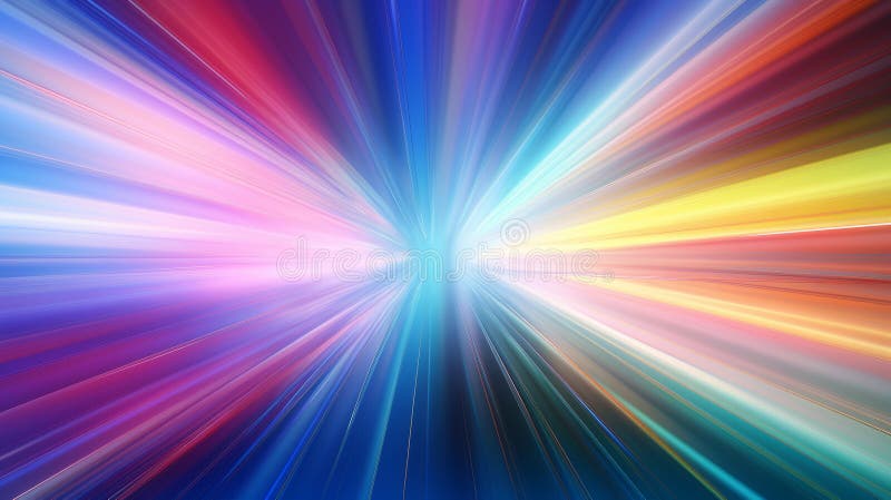 O explozie dinamică și dinamică a unei stele pe un fundal multicolor. ai generativ royalty free stock photography