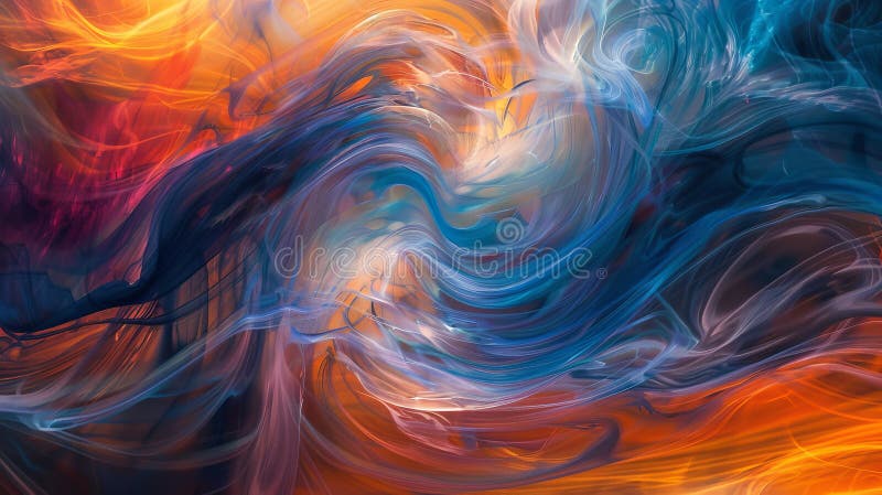 Vibrant fluid patterns dynamic abstract design with swirling colors and flowing lines royalty free illustration