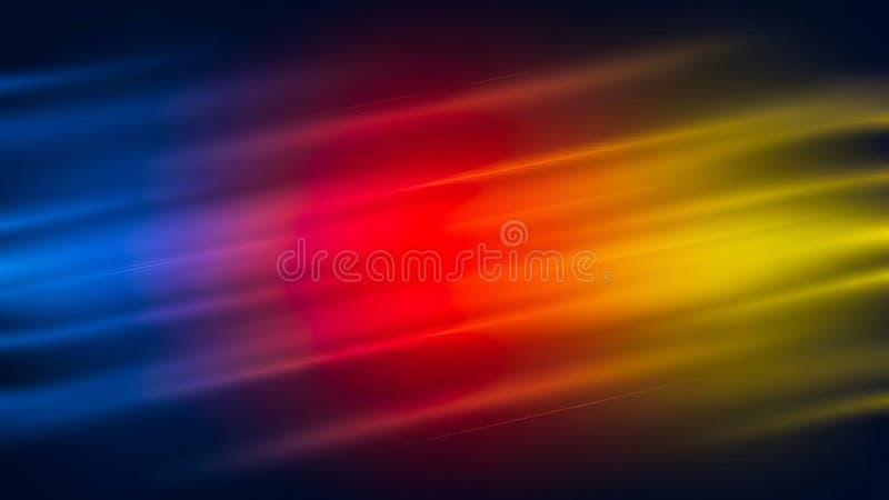 Vibrant Gradient Blur of Dark Blue Red Orange and Yellow Smooth Color Transition Abstract Light royalty free illustration