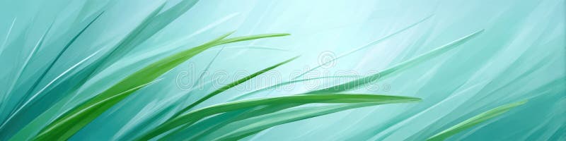 Vibrant grass swaying gently in the wind with open space for creative expression stock images