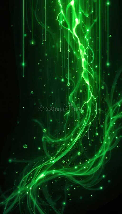 Vibrant green abstract background design for mobile displays royalty free illustration