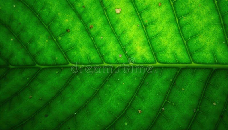 Vibrant green leaf, parallel veins create elegant texture , nature, line, stripe stock illustration