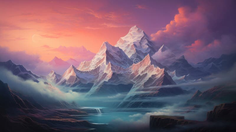 Fantasy Mountain Valley Dragoncore Art in 8k Resolution Fantasy Mountain Valley Dragoncore Art in 8k Resolution
