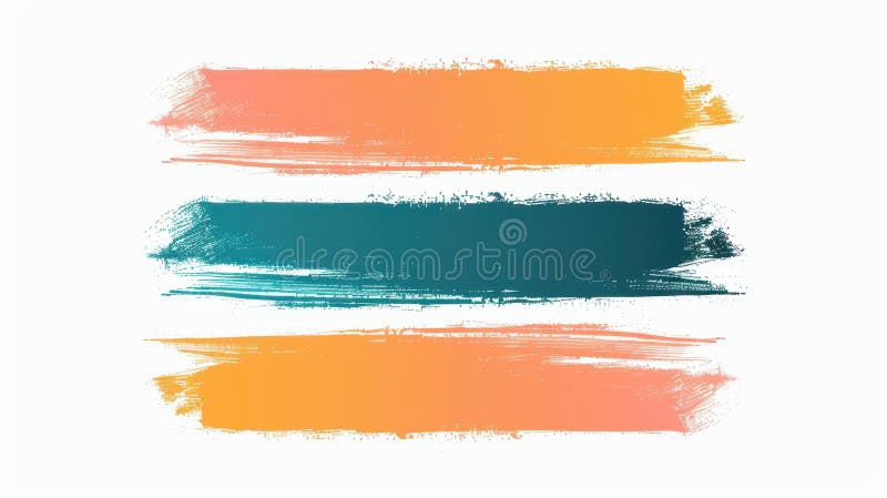 Vibrant label paper brush stroke design in vector illustration stock illustration