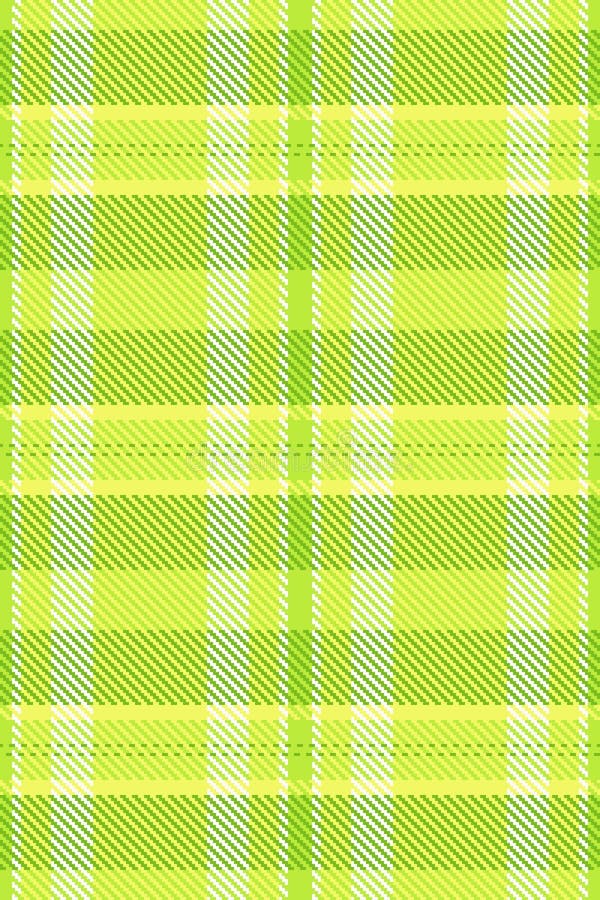 Vibrant lime green and pale yellow plaid pattern. Perfect for textile design, website backgrounds, or springthemed projects. royalty free illustration