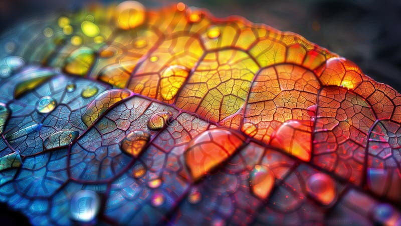 Vibrant fractal art: Swirling psychedelic leaves in fiery colors. , generative ai royalty free illustration